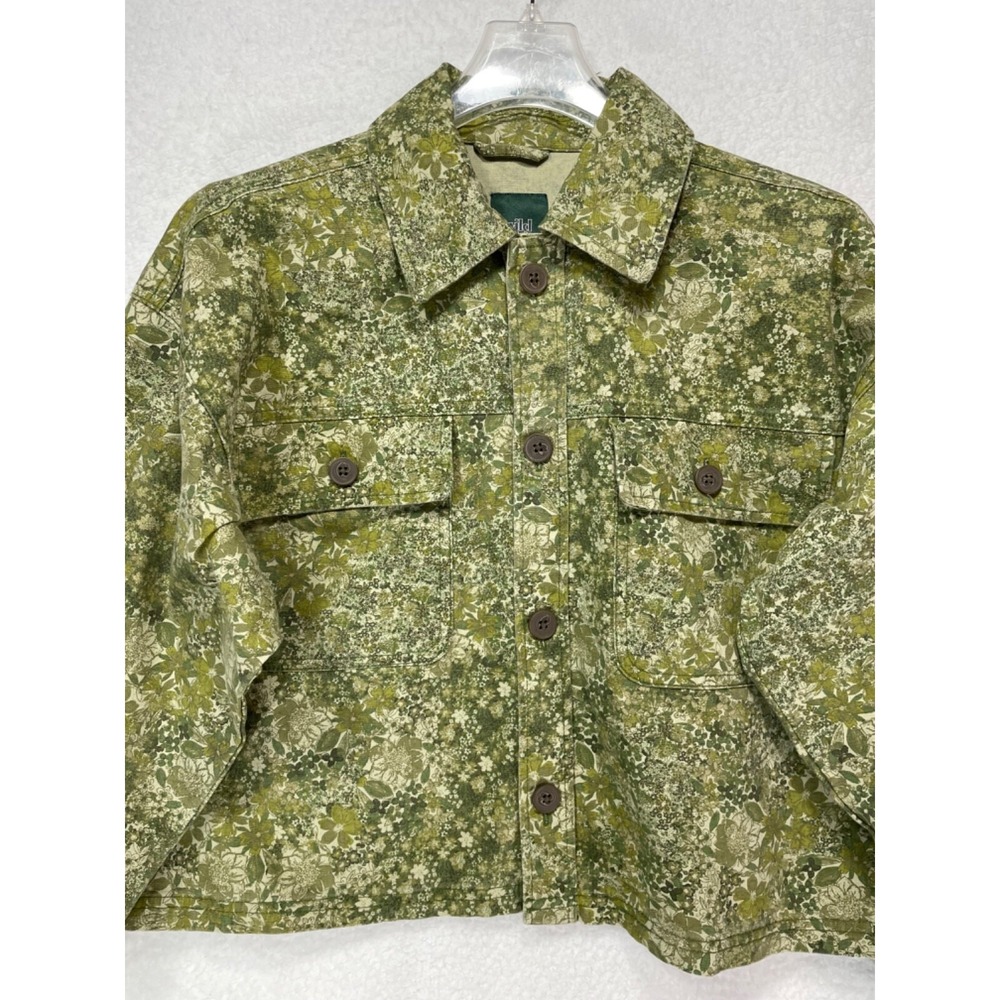 Wild Fable‎ Women's size Small Jacket Green 100% Cotton NWT